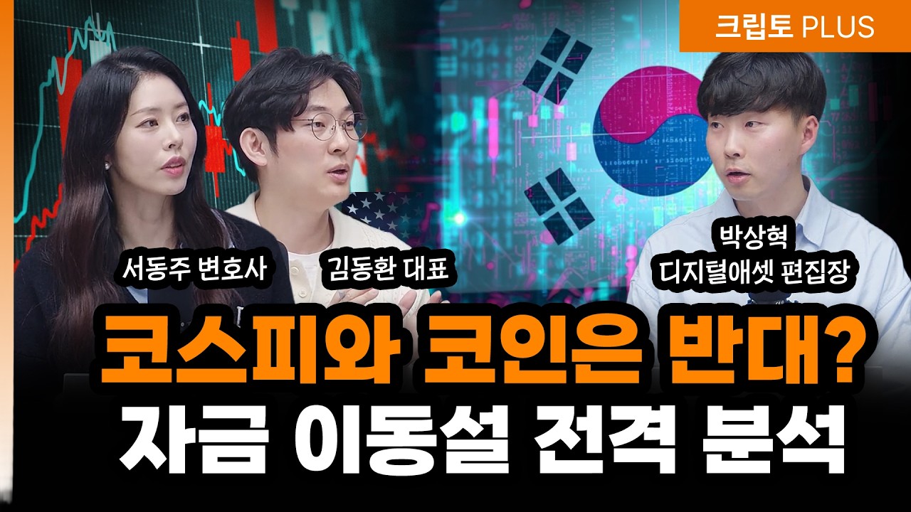 코스피 오르자 비트코인 급락? 국장 투자자 이동설의 진실| 서동주,김동환,박상혁 디지털애셋 편집장[크?