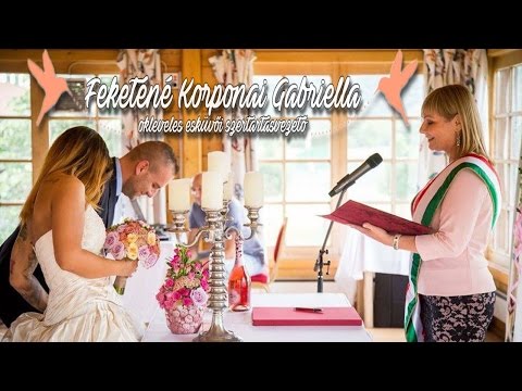 Feketéné Korponai Gabriella - okleveles esküvői szertartásvezető