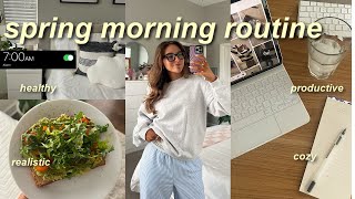 7AM SPRING MORNING ROUTINE 🌷🌥productive, realistic, & healthy! (spend the morning with me)
