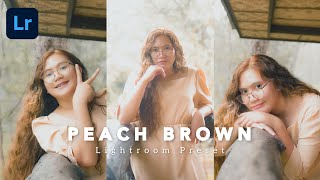 how to edit Peach Brown lightroom preset | lightroom preset tutorial free dng 2023