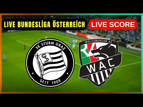 🔴 SK Sturm Graz vs Wolfsberger AC | LIVE Bundesliga Österreich | Live Score Update
