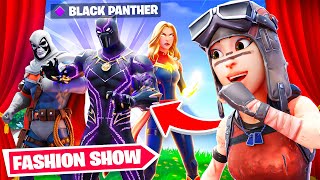 I STREAM SNIPED FASHION SHOWS WITH THE BLACK PANTHER SKIN... (new marvel bundle)