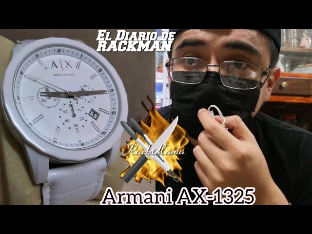 Vídeo relacionado con Armani Exchange Reloj Hombre, Movimiento Cuarzo cronógrafo y Caja 44mm con Correa Silicona