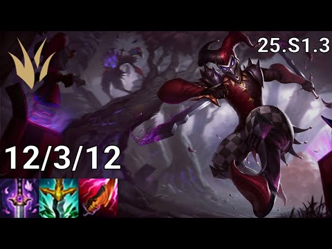 Shaco Jungle vs Nocturne - EUW Master | Patch 25.S1.3