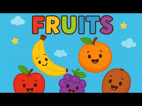 Fruits🍎🍓🥭Name in English and Hindi |Nursery | Preschool |Healthy Fruits|Video For Kids |ABC