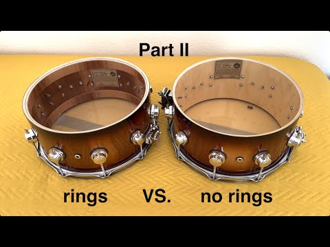 DW Snare Drum Re-Rings Shootout comparison - Part 2