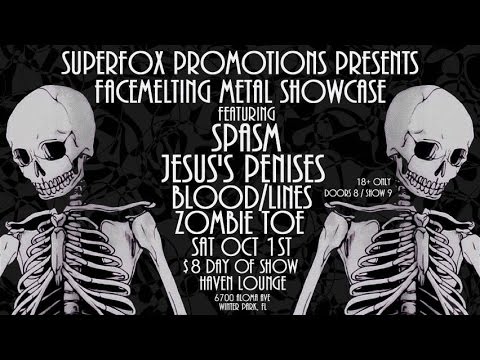 Superfox Promotions Presents: Facemelting Metal Showcase! Oct 1st Haven Lounge