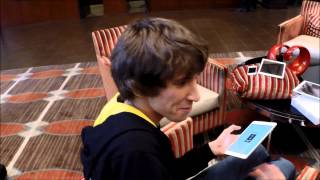 Dendi practicing finger skills @ The Summit 2014