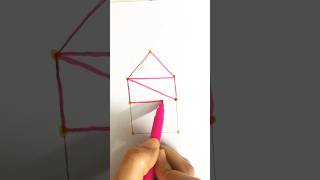 One line drawing game for challenge 👍 #art #shortvideo #drawing #onelinedrawing #challangegame