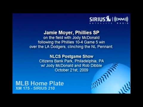 Jamie Moyer, Phillies Pitcher, after NLCS Game 5 w/ Jody McDonald of Sirius XM Radio