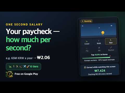 1Sec Salary - Per Second Pay video thumbnail