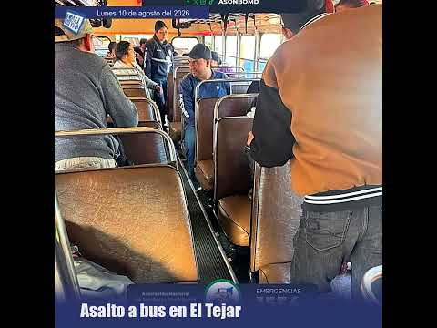 Asalto a bus extraurbano en El Tejar, Chimaltenango, deja dos mujeres
