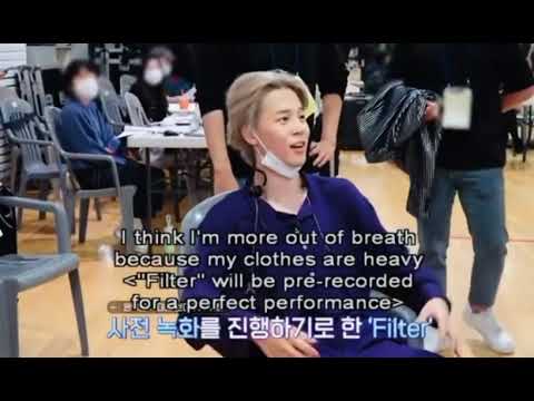 REASON BEHIND "FILTER" PRE-RECORDING😲When BTS other members came to see JIMIN'S "FILTER" rehearsal😍