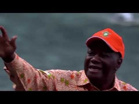 L'ARRIVÉE DE ALASSANE OUATTARA À LA CÉRÉMONIE D'OUVERTURE DE LA CAN 2023