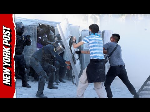 WATCH: Mexican Protesters Violently Clash with Riot Police Over Government Corruption