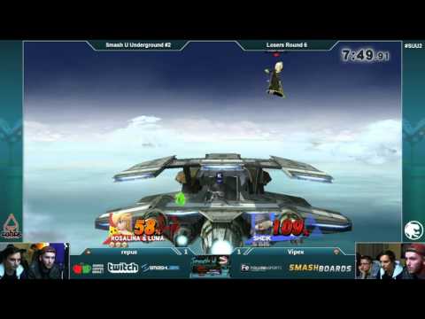 SUU2 - repus (DK, Rosalina) Vs. Vipex (C.Falcon, Sheik) - Losers Round 6 - Smash 4