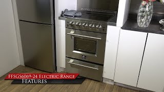 Forno Loiano 24 Inch Freestanding Electric Range Stainless Steel with Storage Drawer Stainless Steel FFSEL606924 Picture