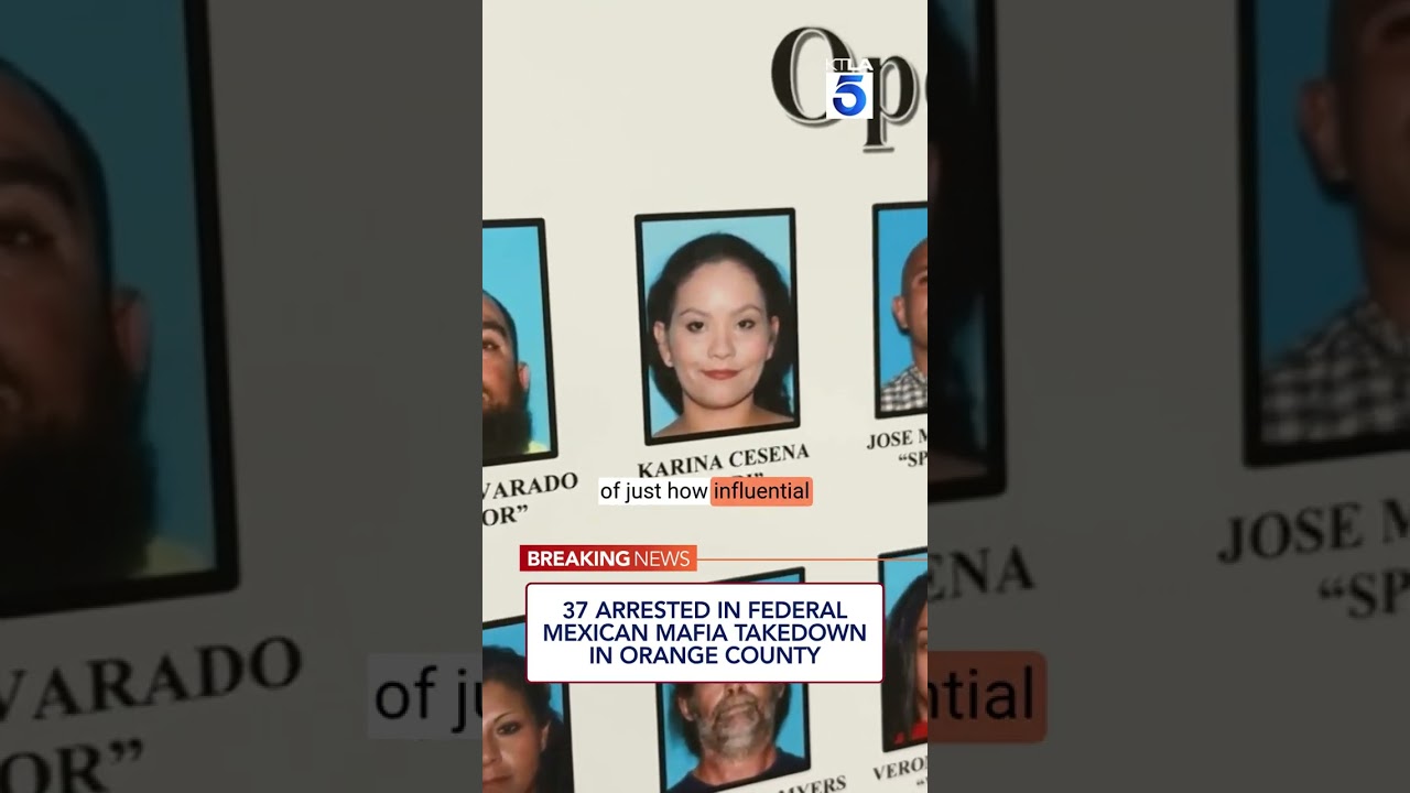 37 arrested in federal Mexican Mafia takedown in Orange County