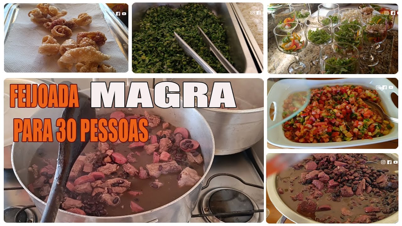 Dicas de festa, Feijoada para 30 pessoas