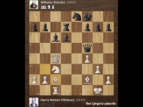 Harry Nelson Pillsbury vs Wilhelm Steinitz • St. Petersburg, 1895