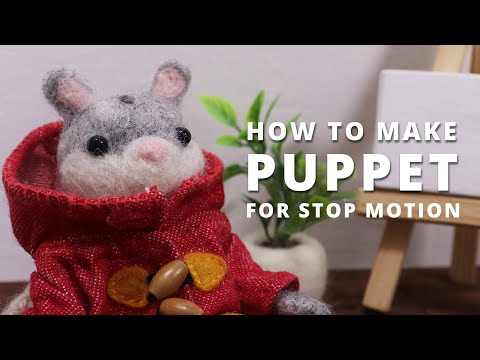 [Stop motion] How to make a Puppet | Wire Armature & Wool felt Body