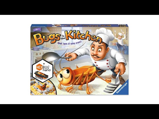 Vídeo relacionado con Ravensburger Bugs in The Kitchen Board Game for Kids Age 6 Years and Up - 2 to 4 Players - Catch The Hexbug Nano!