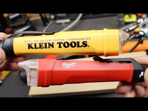 Klein vs Milwaukee in Non-Contact Voltage Detection & Infrared Temperature. Gotta give Klein the win