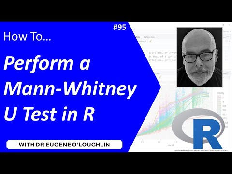 How To... Perform a Mann-Whitney U Test in R #95