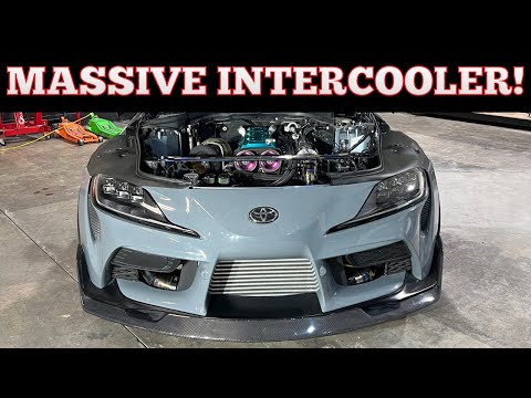 The 2JZ MKV bumper is finally on with the giant intercooler + Updates!