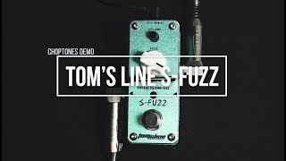 Video thumbnail for Tom's Line Pedals | ASF-3 S-Fuzz | Playthrough (Silicon Transistor Fuzz Pedal) by ChoptonesOfficial