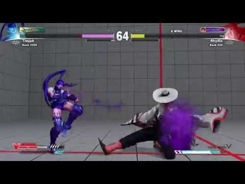 SF V: Timjah (Ibuki) vs Rhyllis (F.A.N.G)