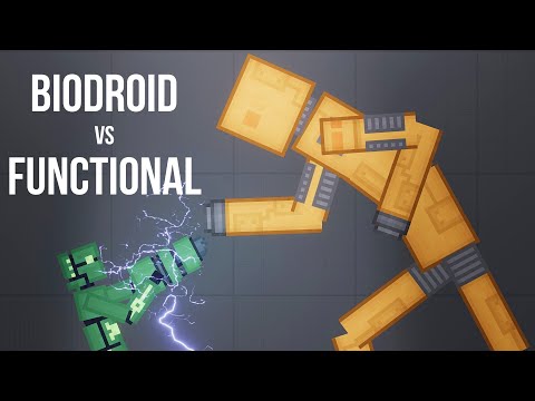 Biodroids vs Functional Androids - People Playground 1.23.6
