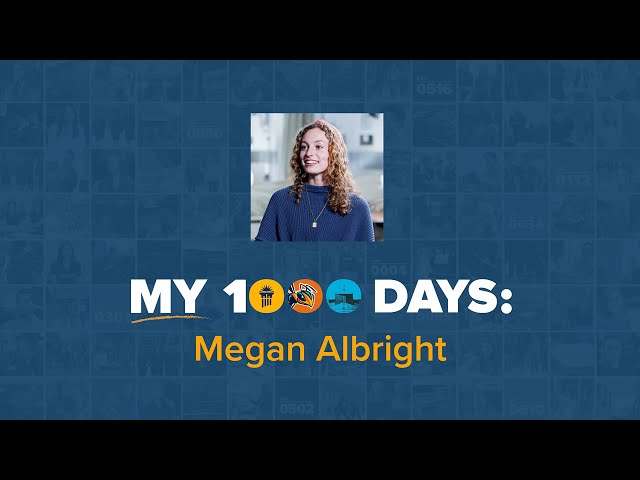 Thumbnail for video titled: My 1,000 Days: Megan Albright