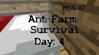 Minecraft Survival Series #2: Ant Farm Survival - Day 4
