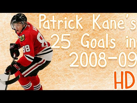 Patrick Kane's 25 Goals in 2008-09 (HD)