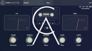 Video thumbnail for Tape Cassette 2 | Wonderful & Warm Emulation Plugin | VST3, AU, AAX, AUv3 by Caelum Audio