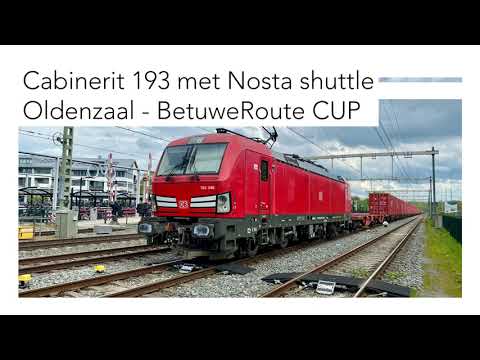 [4K] Cabinerit Oldenzaal met kopmaken in Deventer naar BetuweRoute CUP