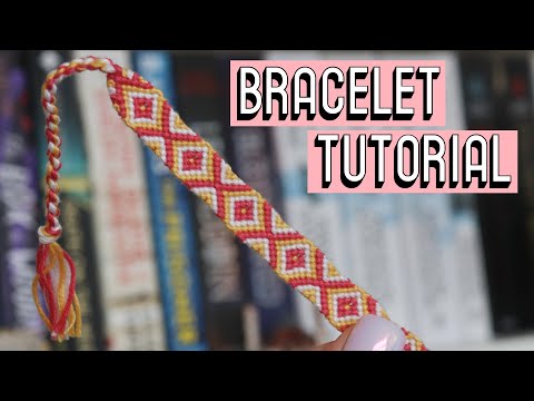 DIAMOND BRACELET TUTORIAL [CC] || Friendship Bracelets