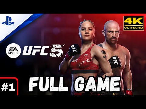 EA Sports UFC 5 (PS5) - Full Gameplay Walkthrough Career Mode PART 1- (4K 60FPS)