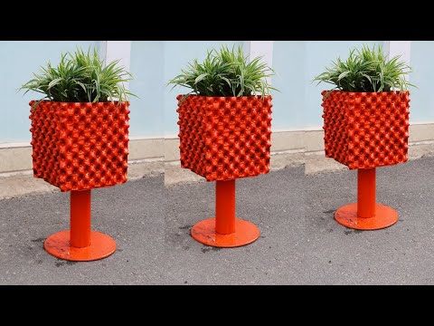 Making a beautiful waterfall garden Portulaca Moss Rose from plastic bottles for small garden