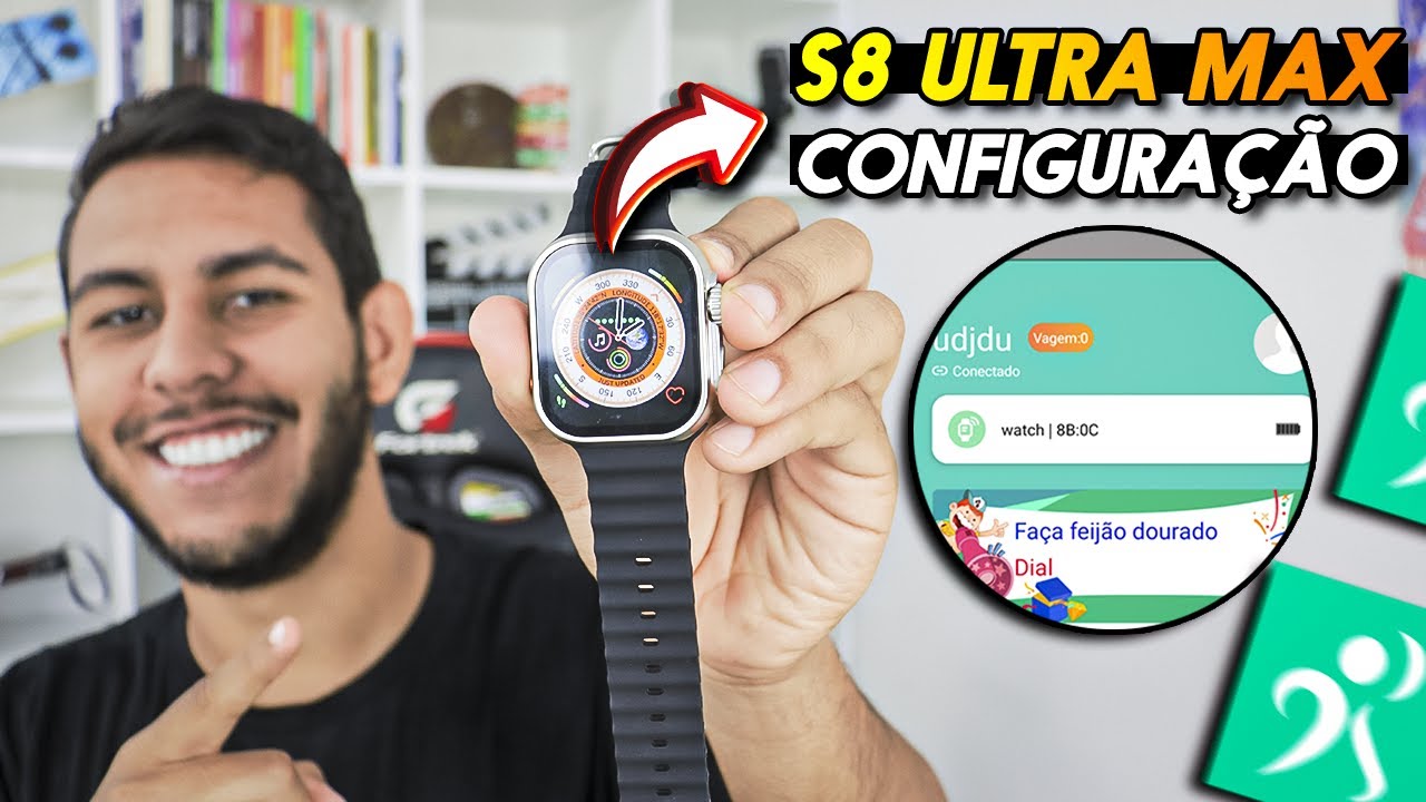 Como Configurar e Conectar Smartwatch S8 ULTRA MAX com o app HryFine (SEM ERRO - Android e Iphone)