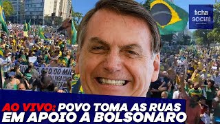 POVO TOMA AS RUAS EM APOIO AO PRESIDENTE JAIR BOLSONARO