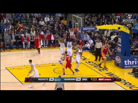 Donatas Motiejunas vs Warriors Highlights (10/12/2014)