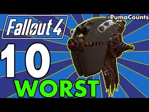 Top 10 Worst Guns and Weapons in Fallout 4 Including DLC (Redux) #PumaCounts