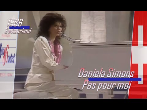 eurovision 1986 Switzerland 🇨🇭 Daniela Simons - Pas pour moi ᴴᴰ