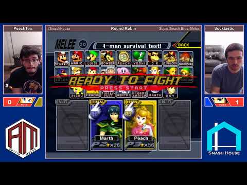 Smash House RR - PeachTea (Peach) vs Socktastic (Marth)