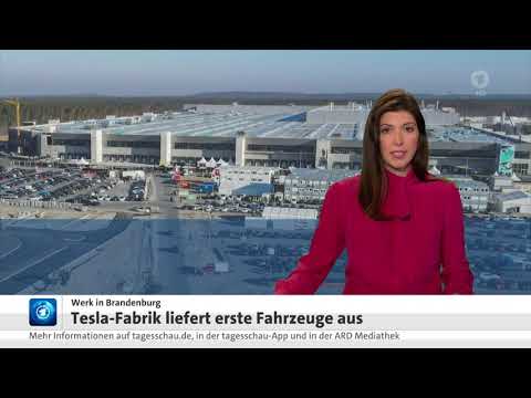 "Delivery Day" für Tesla in Grünheide, Berlin-Brandenburg, liefert erste Fahrzeuge aus