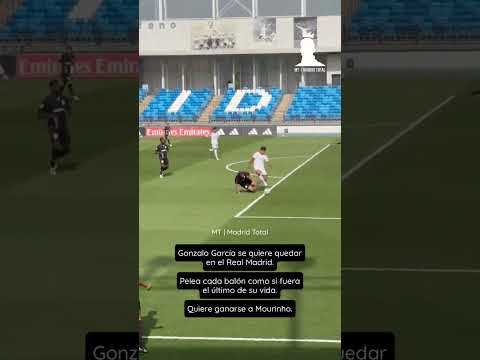 Gonzalo García se quiere quedar en el Real Madrid.  Se quiere ganar a Jose Mourinho.