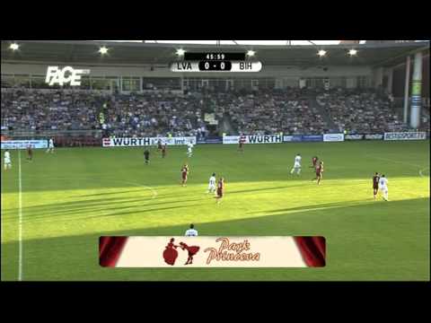Bosnia and Herzegovina v Latvia in Riga 07/06/2013 World Cup Qualifiers - Brasil