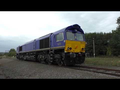 (HD) Class 66 's in France, Belgium & Germany - 1/10/17